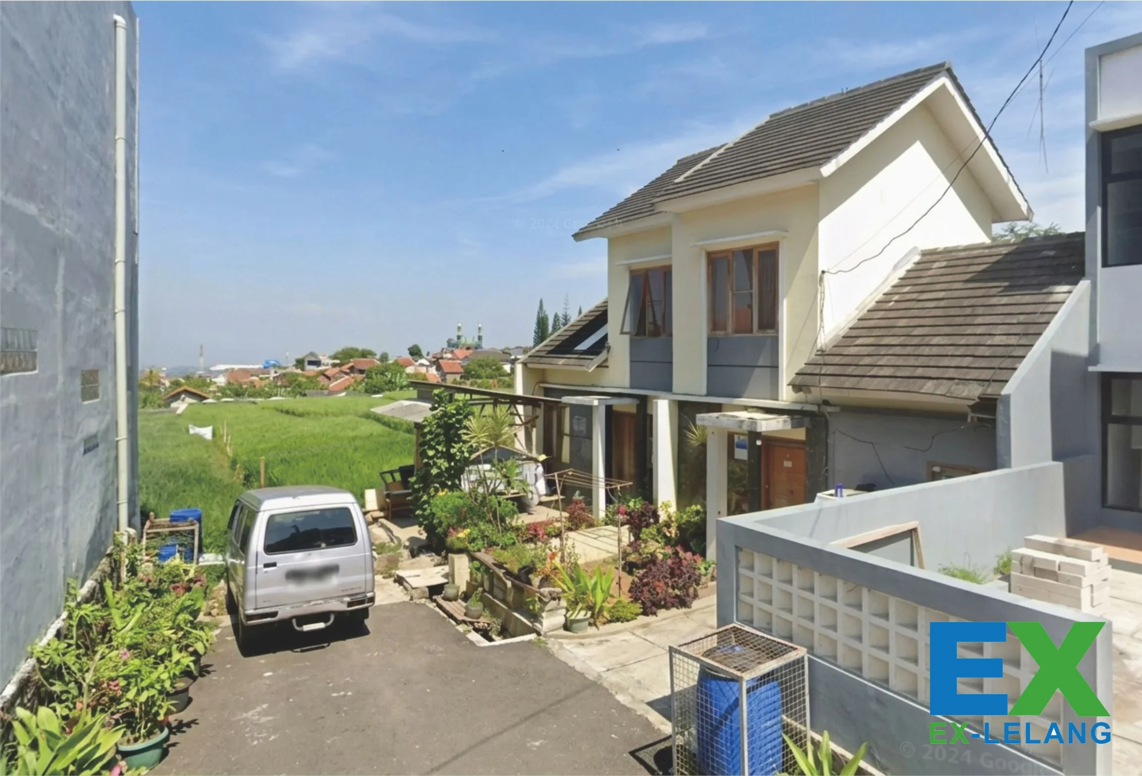 1 bidang tanah View Sawah membentang dengan total luas Tanah  117 m² berikut bangunan di Kab. Bandung