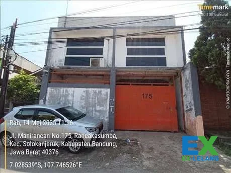 Gudang Beserta Office Dengan  luas 162 m² berikut bangunan di Kab. Bandung